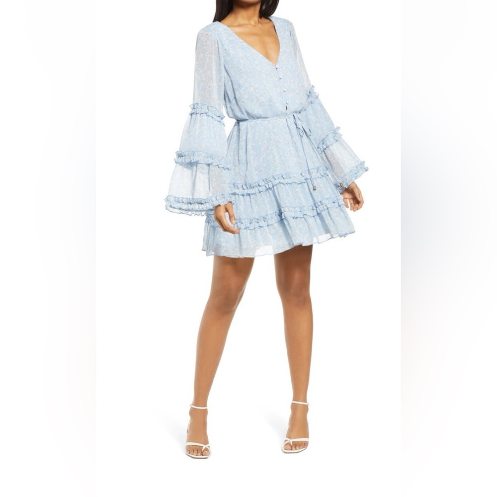 Row A Long Sleeve Ruffle Dress from Nordstrom